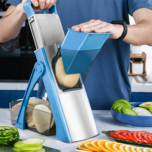Multi-Function Vegetable Cutter with Storage Box