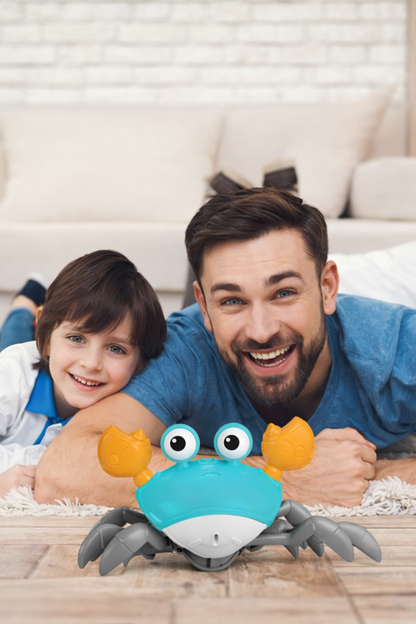 Cute Crab Toy – Interactive Crawling Toy with Lights & Music for Kids
