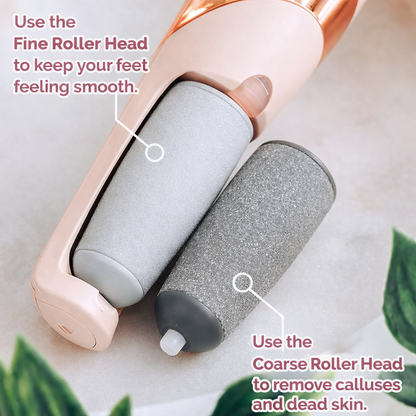 Electric Pedicure Foot File Callus Remover – Rechargeable with Dual Speed & Rollers