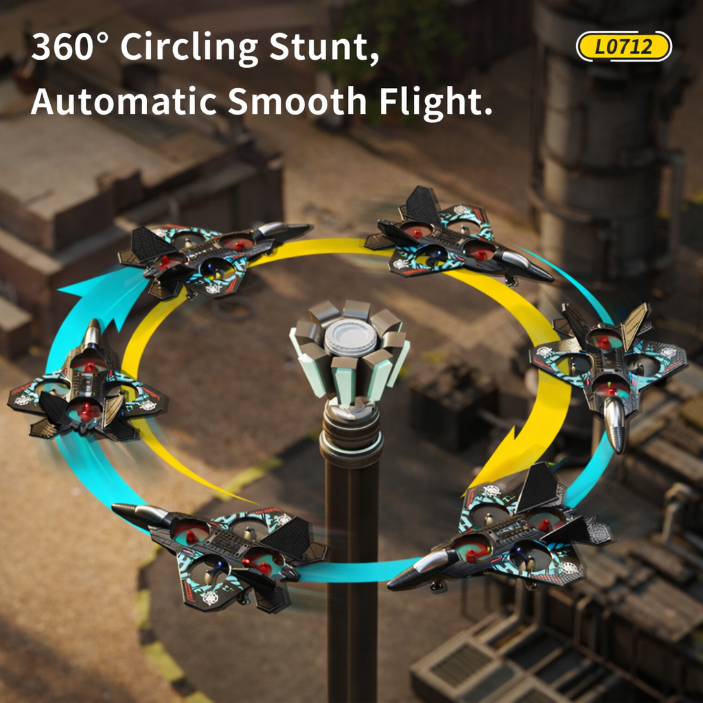 L0712 Remote Control Fighter Jet – Stunt RC Airplane for Kids & Teens