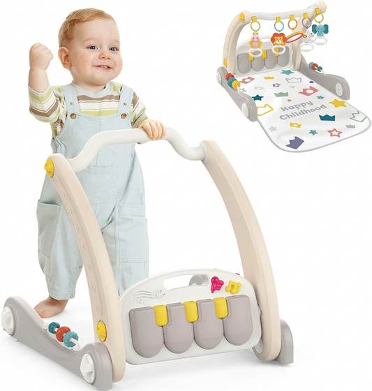 2 in 1 Baby Walker – Push & Play Activity Toy for Toddlers