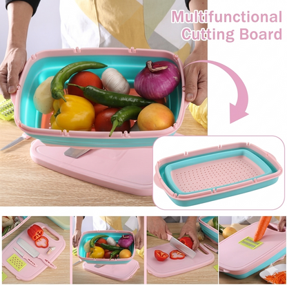 Vegetable Slicer & Cutter Kit with Colander and Storage