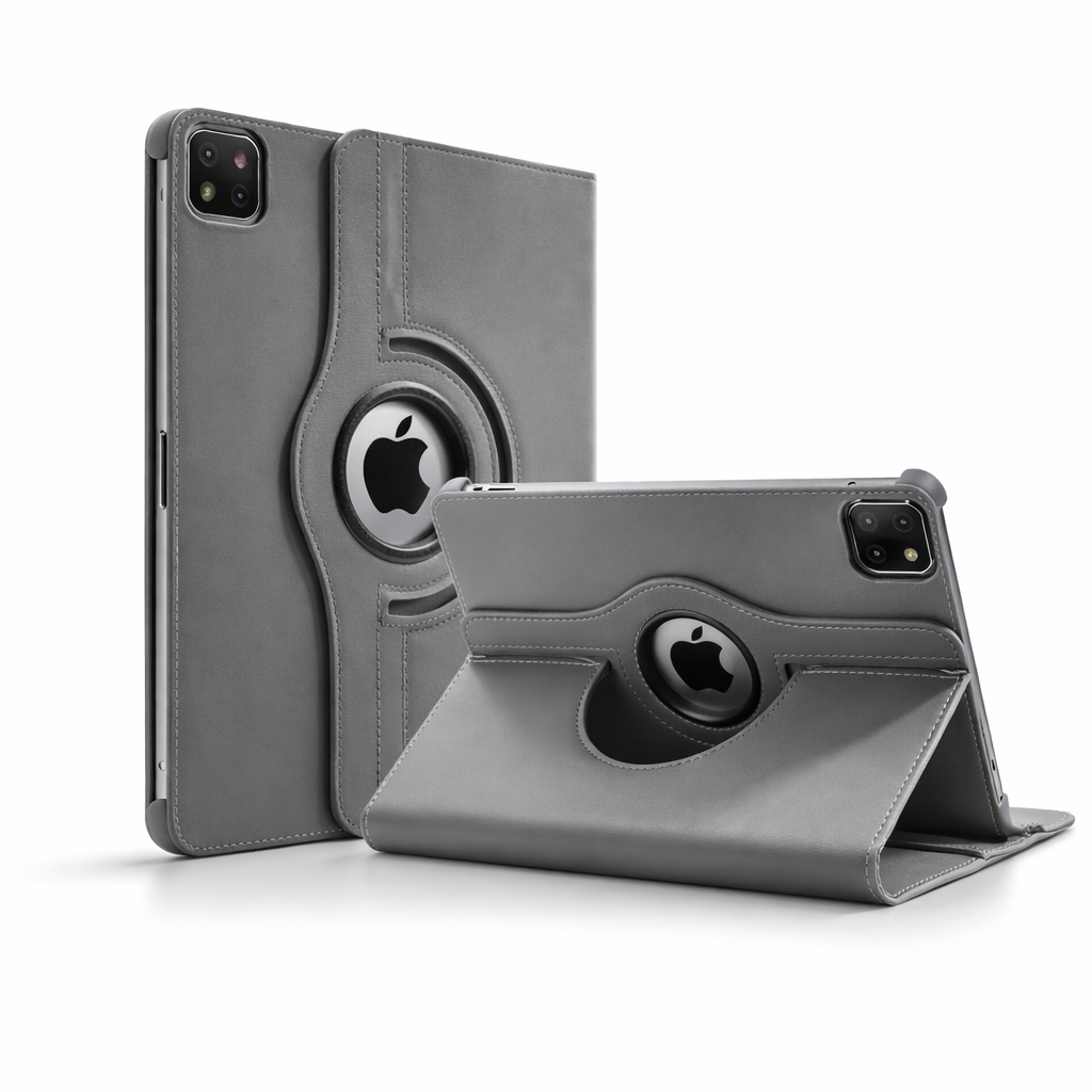 360° Rotating Leather iPad Case – Premium Stand Cover with Auto Sleep/Wake